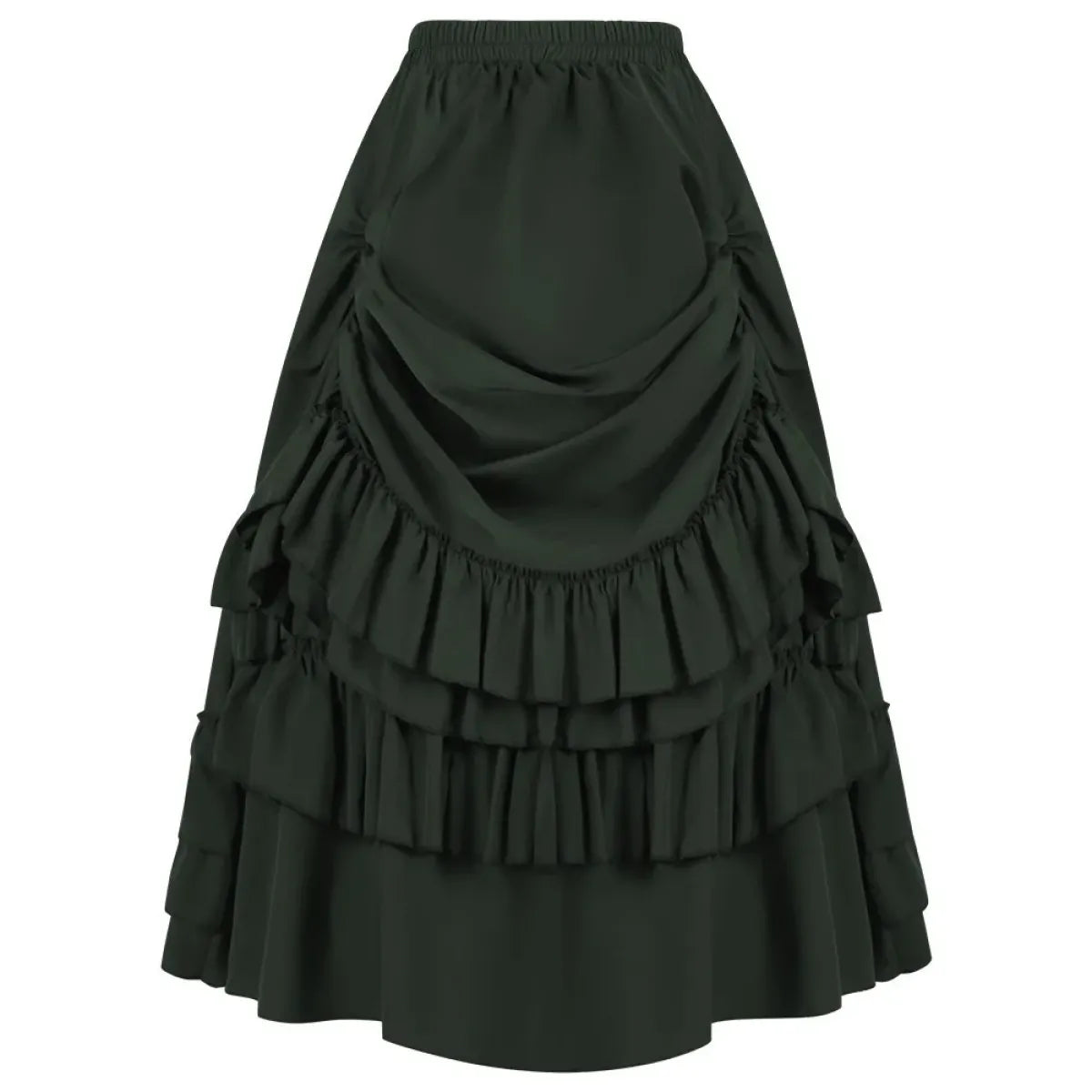 High Waist Victorian Ruffled Skirt Gothic