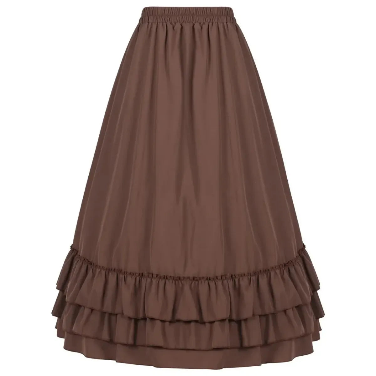 High Waist Victorian Ruffled Skirt Gothic