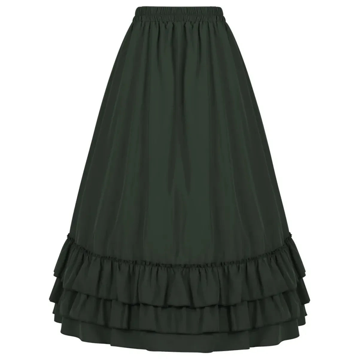 High Waist Victorian Ruffled Skirt Gothic