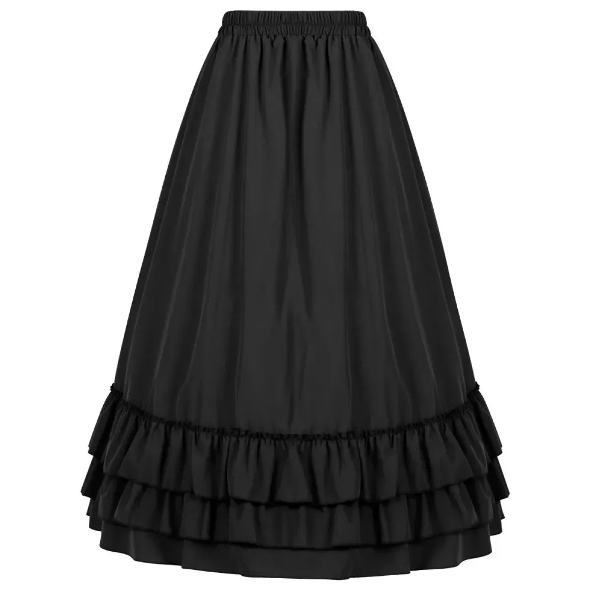 High Waist Victorian Ruffled Skirt Gothic