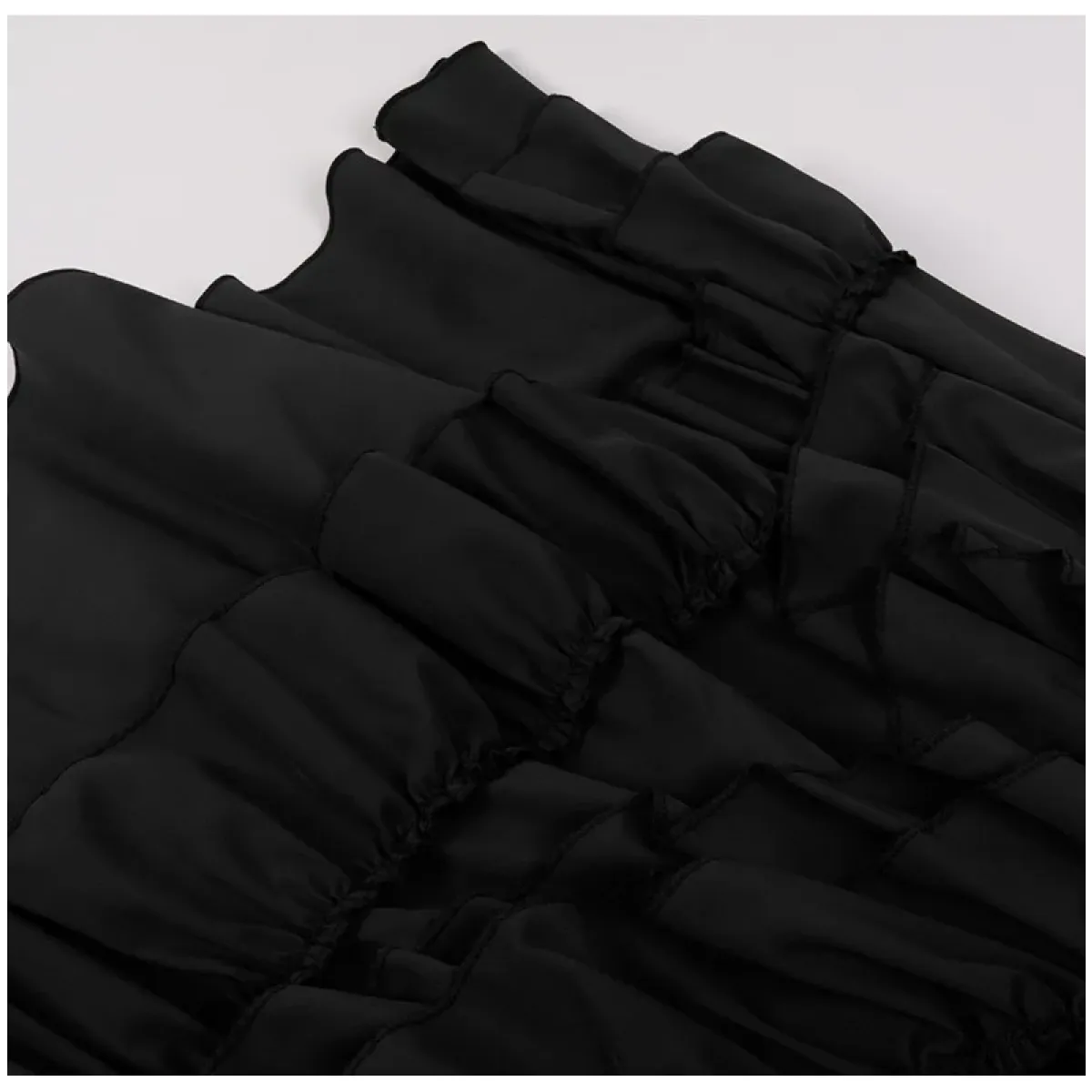 High Waist Victorian Ruffled Skirt Gothic