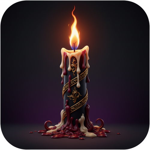 RoyalGoth Gothic Candle Favicon v2