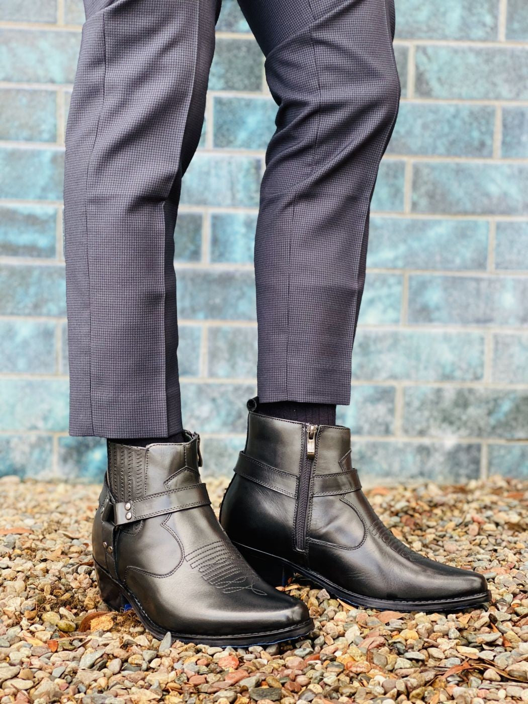 CALTO Zipper Boots