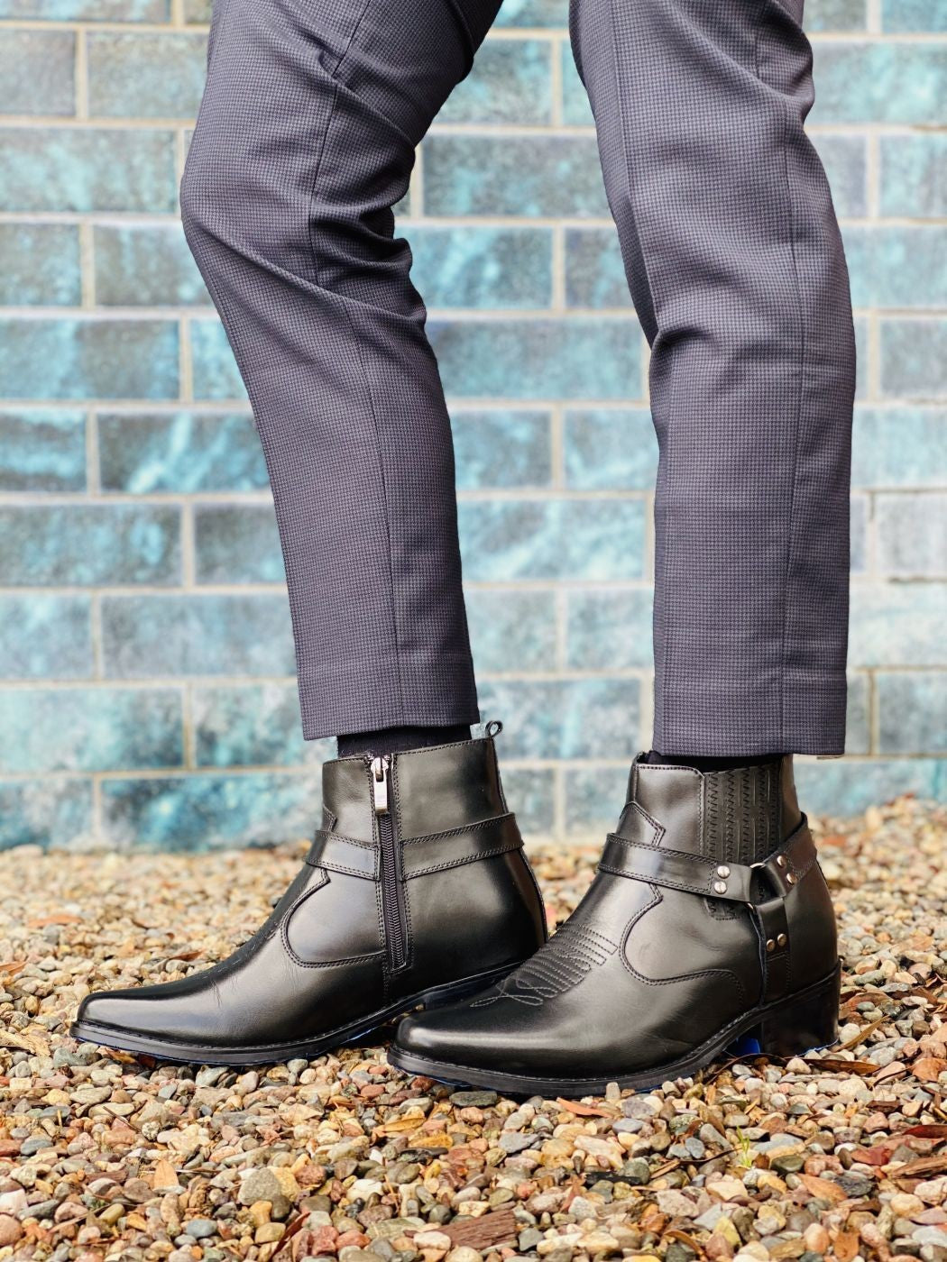 CALTO Zipper Boots