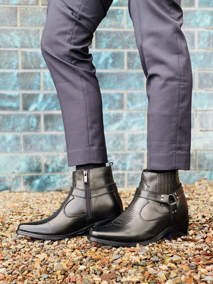 CALTO Zipper Boots
